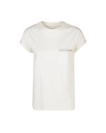 Eleventy - T-Shirt girocollo tencel cotone avorio