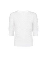 Eleventy - Maglia girocollo cotone bianco