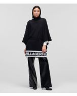 Karl Lagerfeld - Poncho in maglia con logo Karl