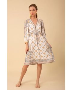 Hale Bob 3ZAR612A_Beige Reagan Jersey Dress beige